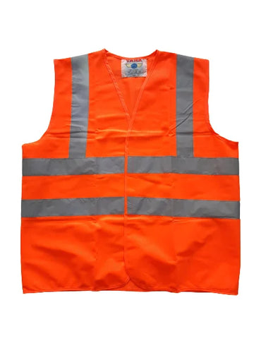 Safety Hi-Vis Vest with Reflector - 120 GSM High Visibility Safety Vest