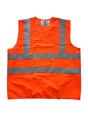 Safety Hi-Vis Vest with Reflector - 120 GSM High Visibility Safety Vest Marvi Sons