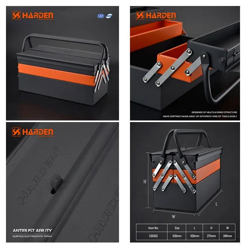 Harden Hip Roof Tool Box 16" - 420x200x275mm | 520202