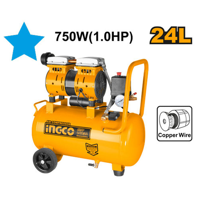 Ingco Silent and Oil Free Air Compressor ACS175242