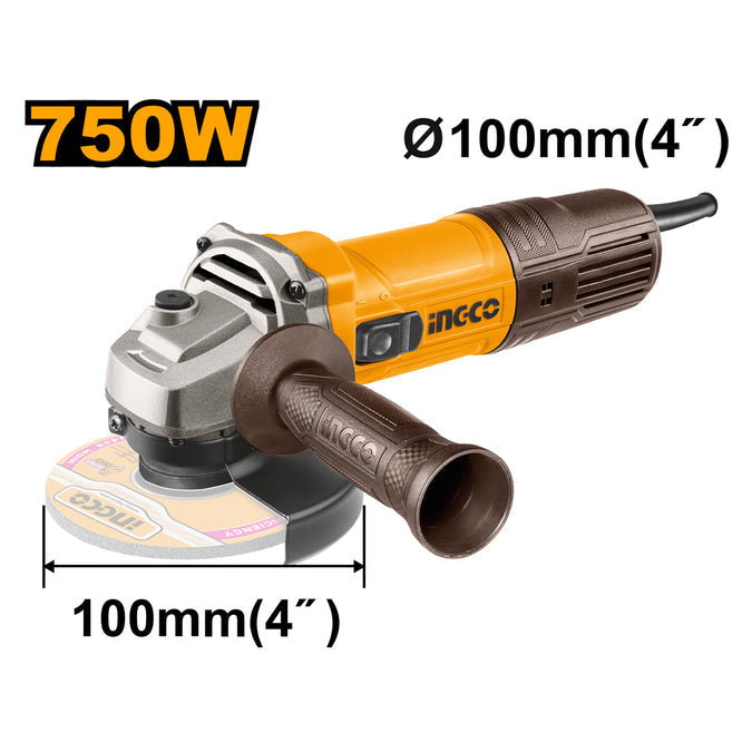 Ingco 750W 4" Angle Grinder | AG750282 Ingco