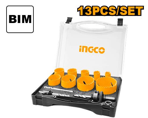 Ingco 19mm 7 Pcs Bi-Metal Hole Saw Set | AKH0071 Ingco