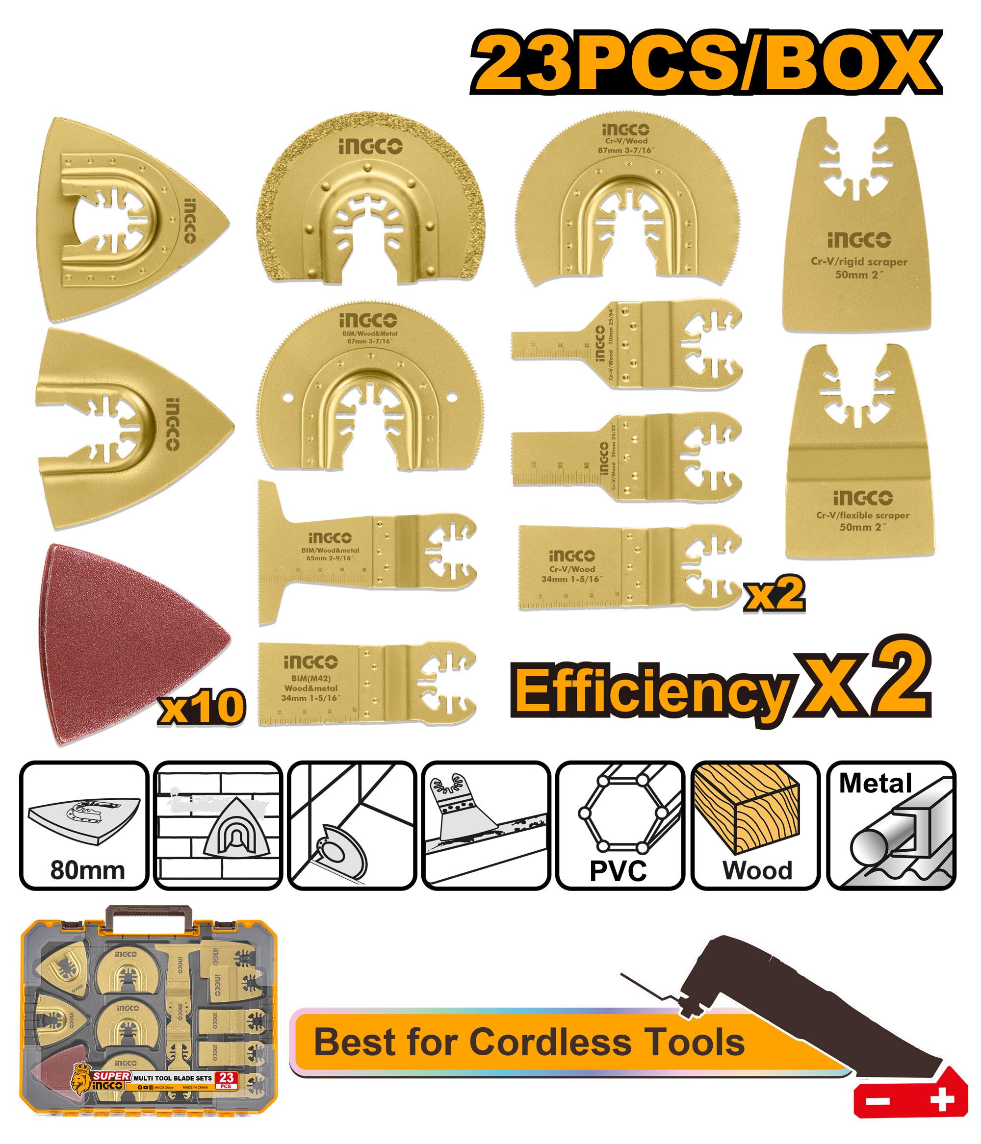 Ingco Multi Tool Blade Set | AKTMT2301 Ingco