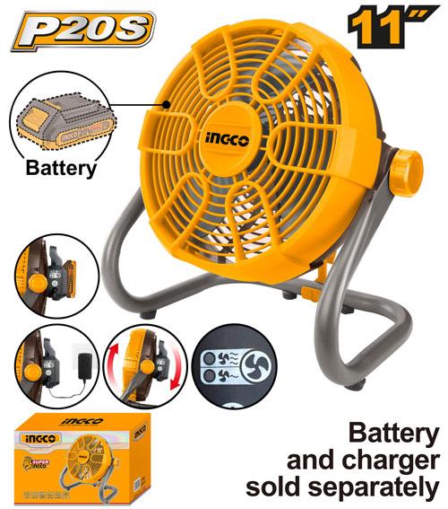 Ingco 20V Cordless Fan | CFALI2002 Ingco