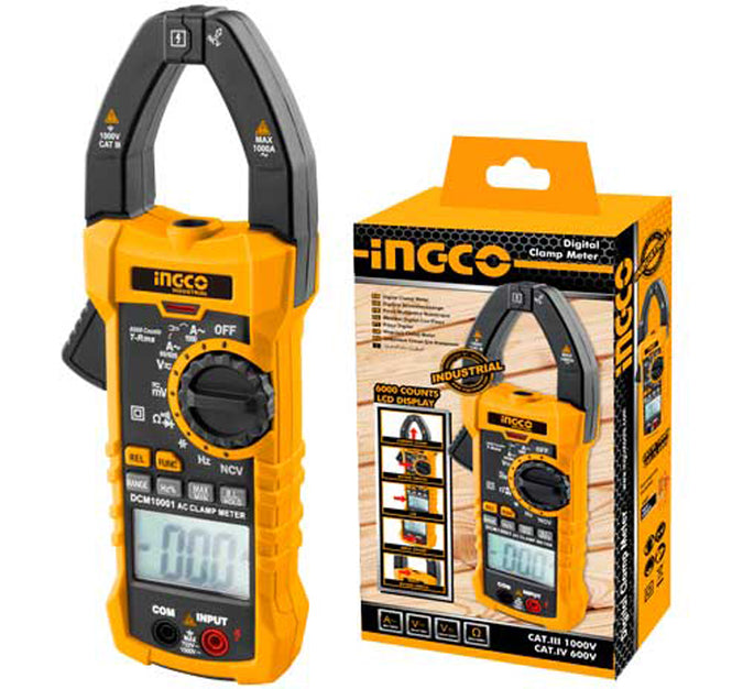Ingco 1000Amp AC Digital Clamp Meter DCM10001