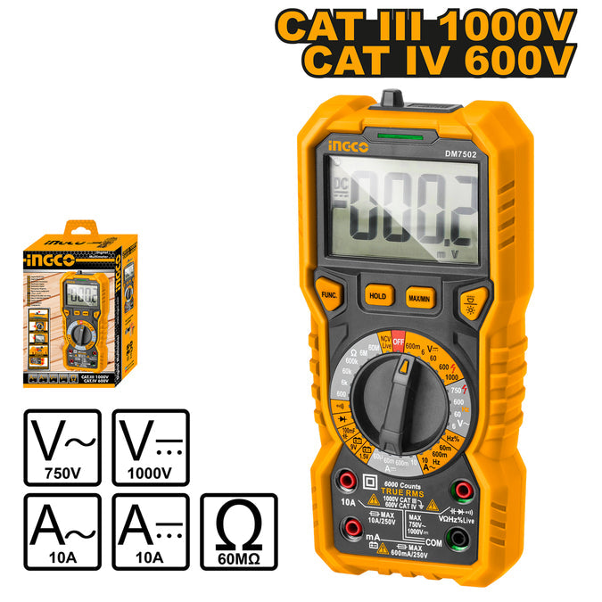 Ingco Digital Multimeter DM7502