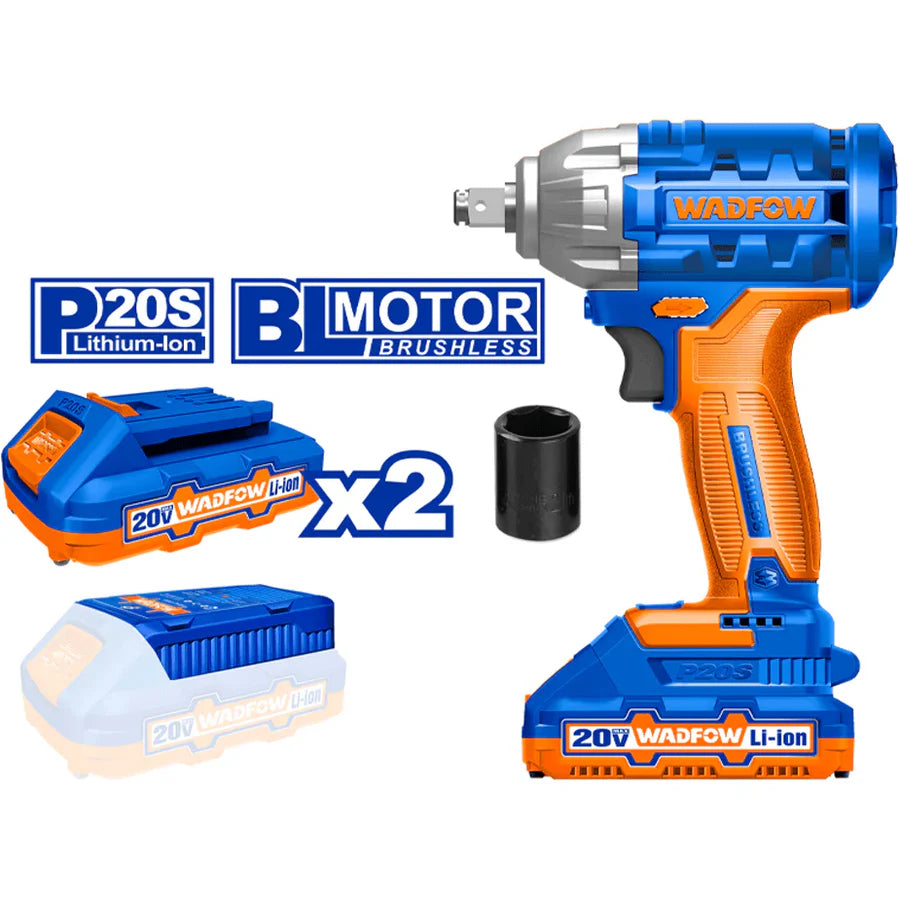 WADFOW 12V Lithium-Ion Cordless Impact Wrench 100Nm WCD1512