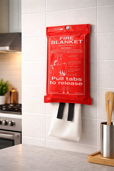 Emergency Fire Safety Blanket for Kitchen & Industrial Use | 4 x 4 (1.2m x 1.2m) Marvi Sons