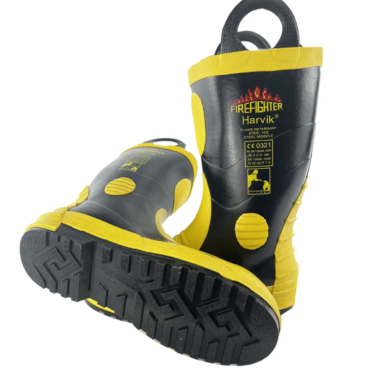 Fire Fighter Boots Fireman Safety Gum Boots