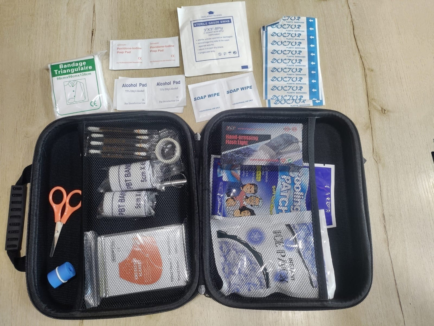 Compact First Aid Kit Bag - Emergency Medical Bag for Home, Car & Travel