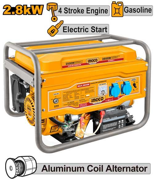 Ingco 2.5kW Gasoline Generator | GE30005-1 Ingco