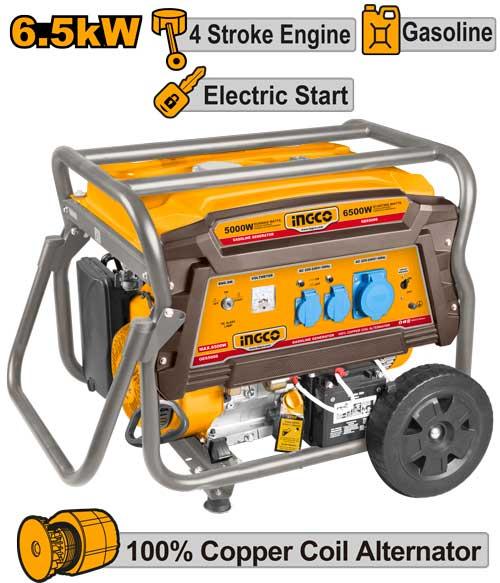 Ingco 5.0kW Gasoline Generator | GE65006 Ingco