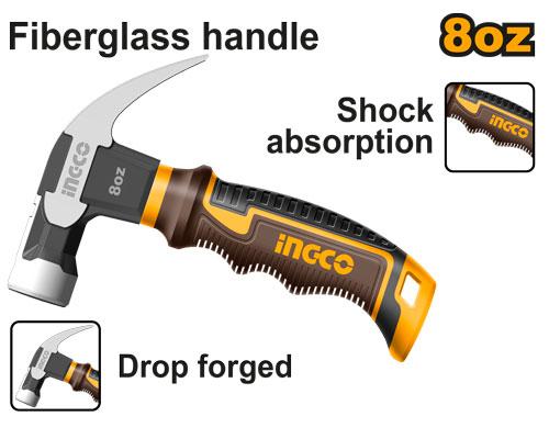 Ingco 8oz Mini Claw Hammer | HCH81008D Ingco
