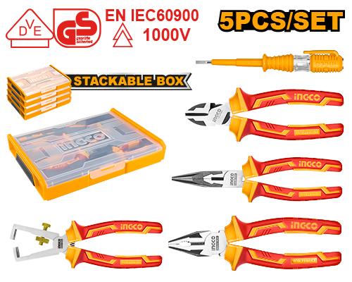 Ingco 5 Pcs Insulated Hand Tools Set | HKTV01P051 Ingco
