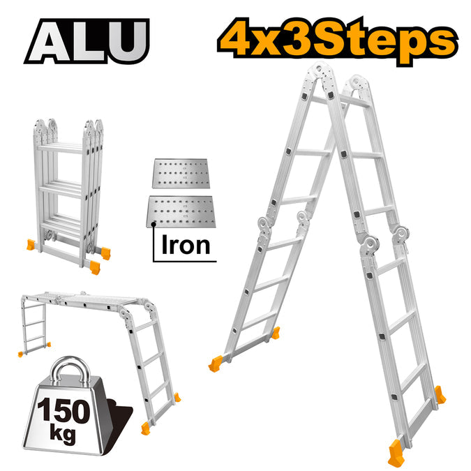 Ingco Multi-Purpose Aluminum Ladder HLAD04431