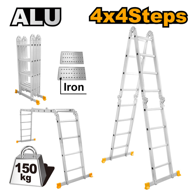 Ingco Multi-Purpose Aluminum Ladder HLAD04441