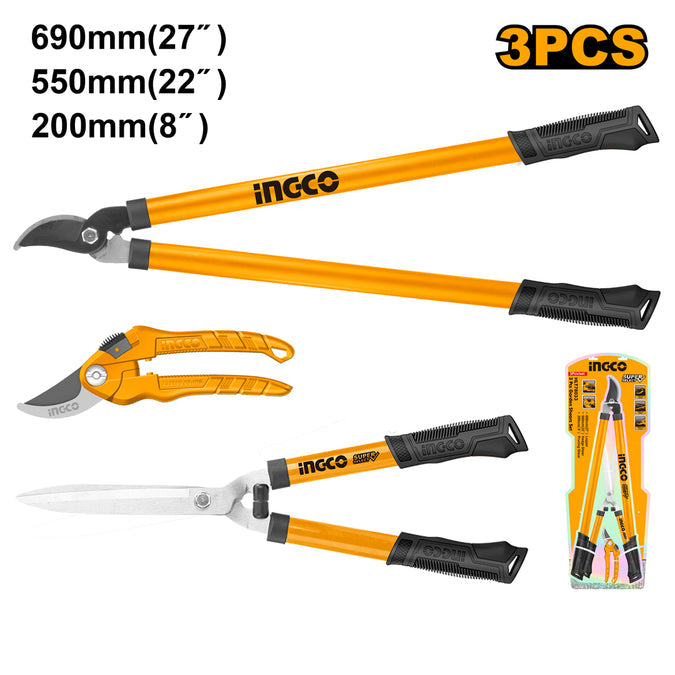 Ingco 3 Pcs Garden Shears Set HLT78033