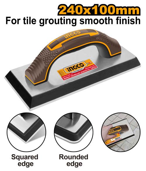 Ingco 240mm Rubber Grout Float | HSFR24108 Ingco