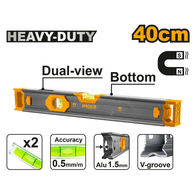 Ingco Spirit Level (With Powerful Magnets) HSL68040