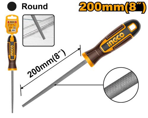 Ingco 200mm Round Steel File | HSRF088 Ingco