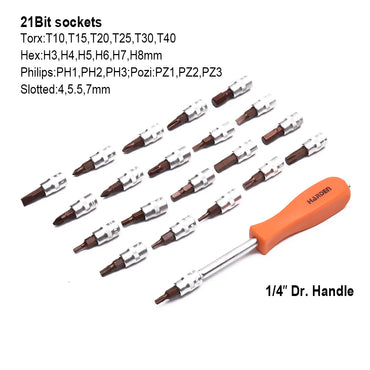 Harden 46 Pcs 1/4" Dr. Socket Set | 510346