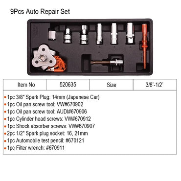 Harden 9Pcs Auto Repair Set | 520635