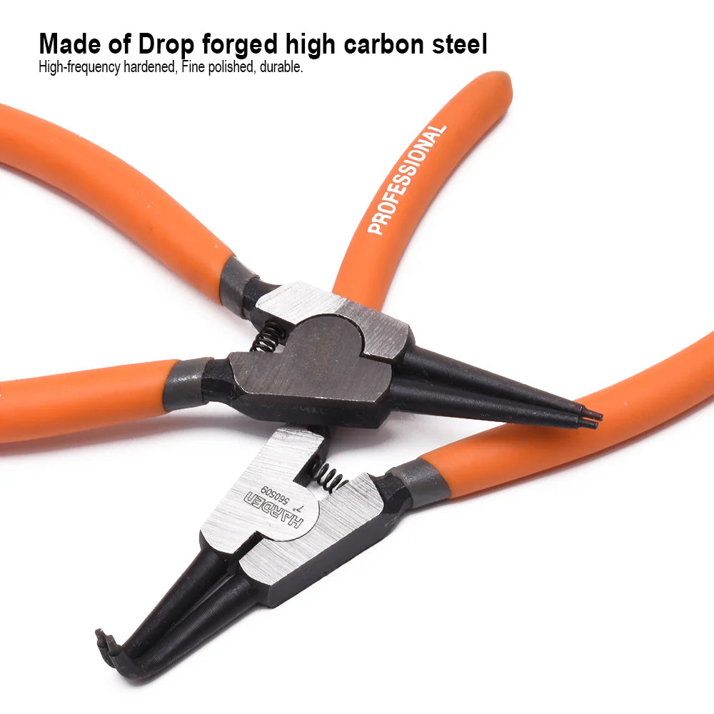 HARDEN 560511 13-Inch (325mm) Professional External 90° Bent-Jaw Circlip Pliers
