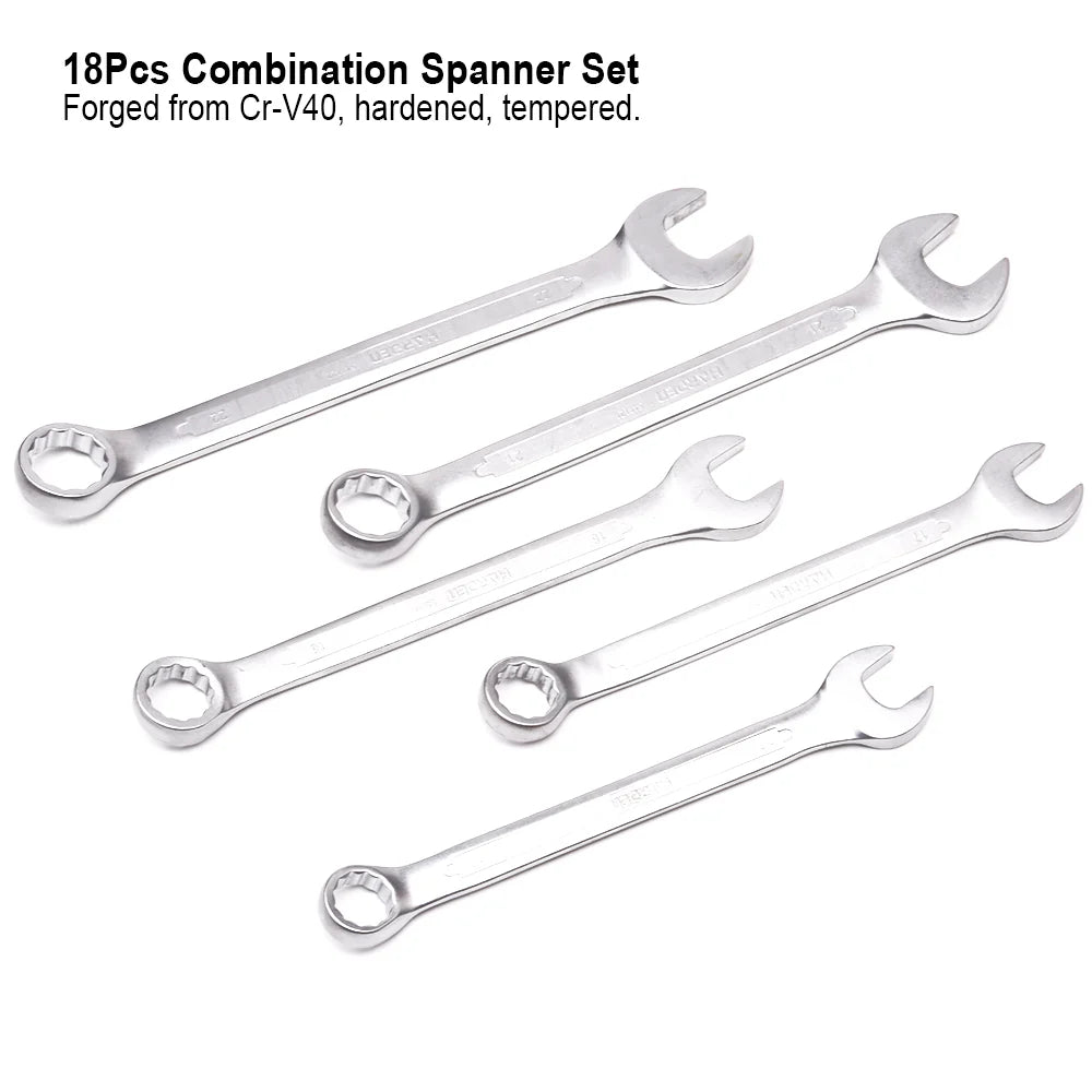 Harden 18Pcs Combination Spanner Set | 520655