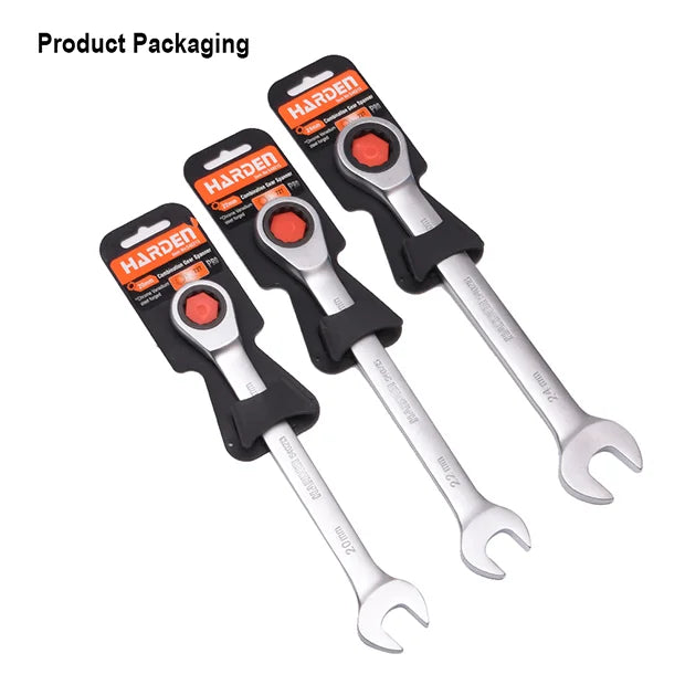 Harden Fixed Ratchet Combination Wrench (8mm-25mm) | 540201 To 540232 Harden