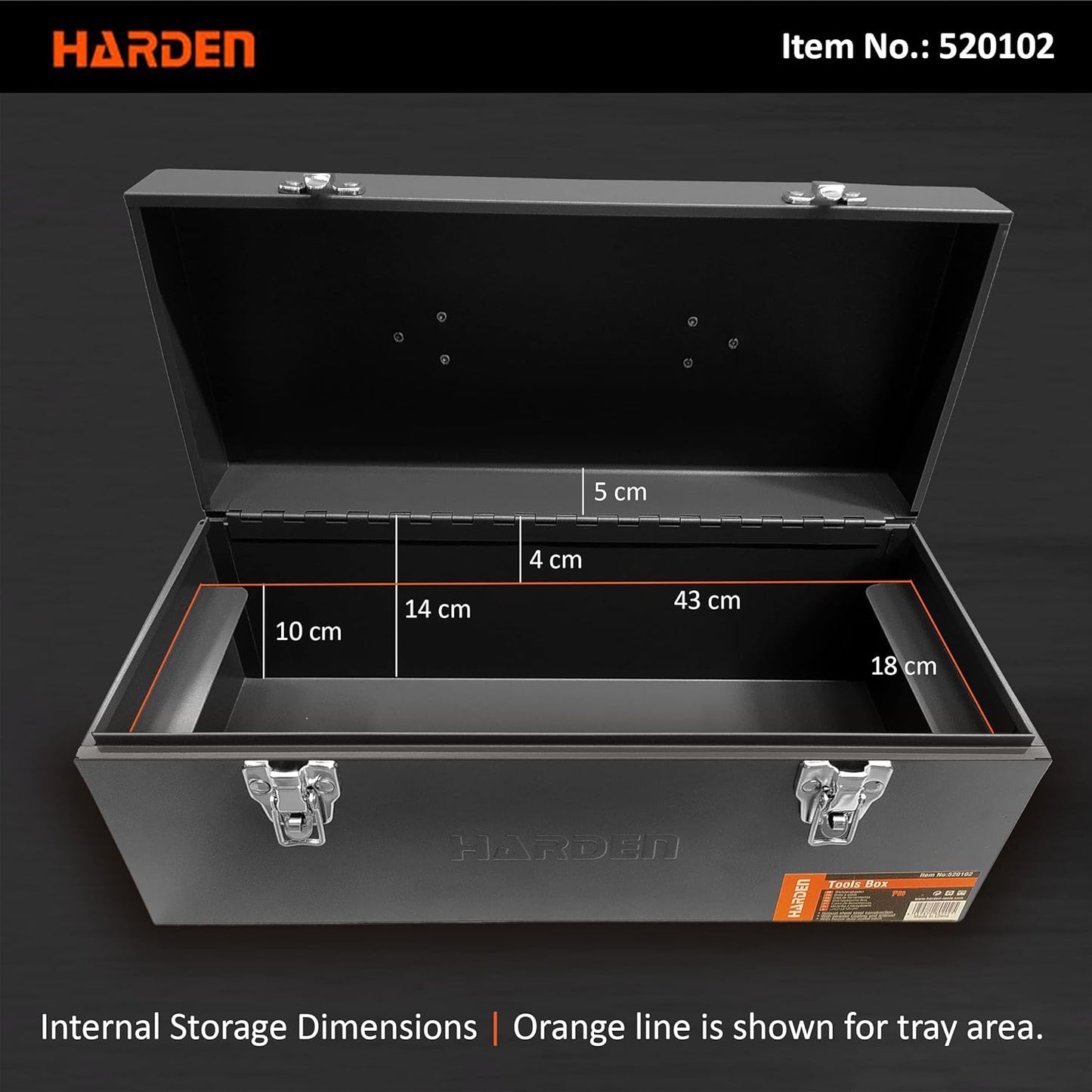 Harden Hip Roof Tool Box 17" | 520102