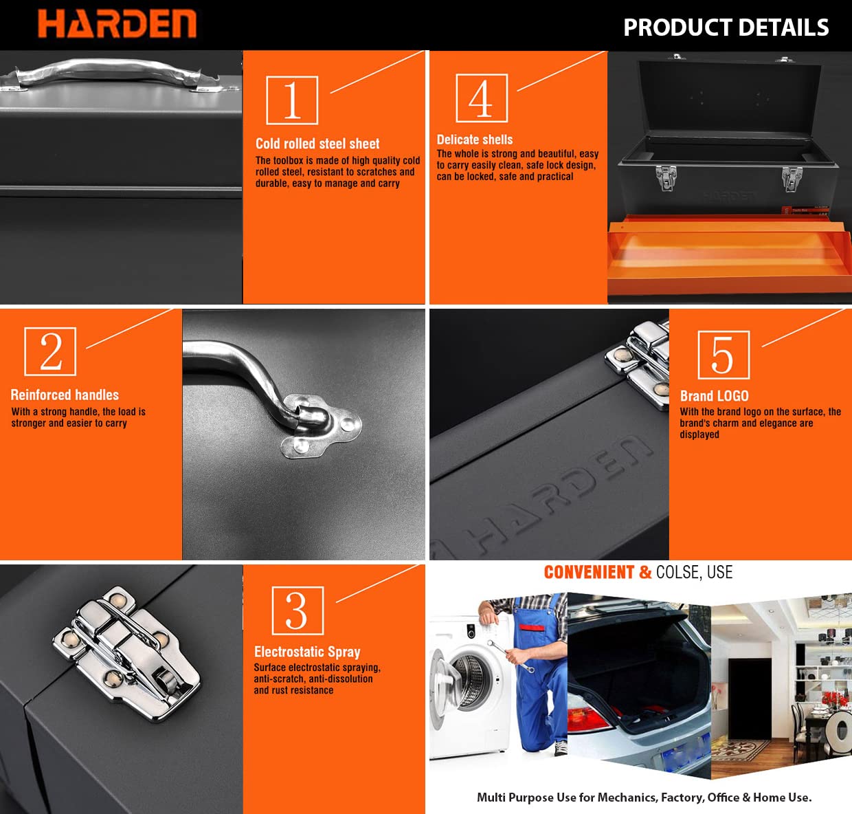 Harden Hip Roof Tool Box 17" | 520102