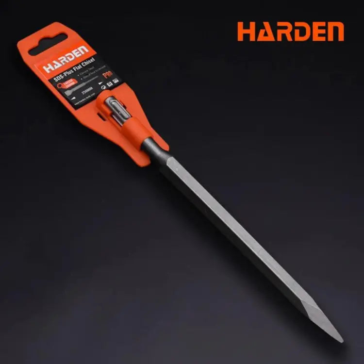 HARDEN 610392 flat and 610393 pointed SDS-Plus chisel bits for concrete demolition