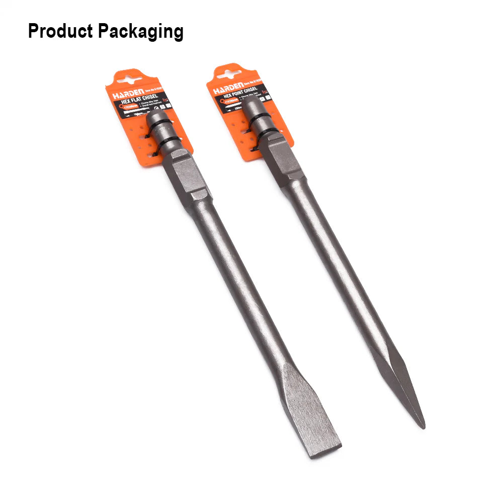 Harden Professional 30x410mm Hex Pointed Chisel – Cr-V Steel | 610398