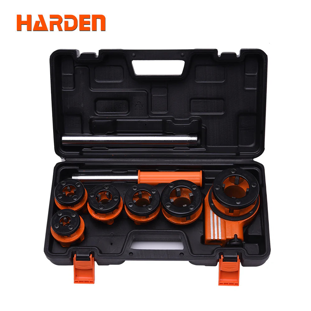 Harden Professional 9-Piece Manual Pipe Threading Set | 600871 Harden