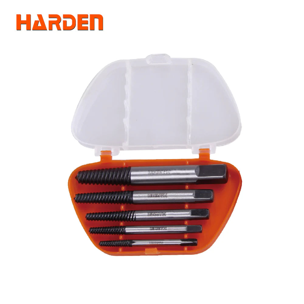 Harden Professional 5-Piece Screw Extractor Set – G1/8" to G3/4" | 610555