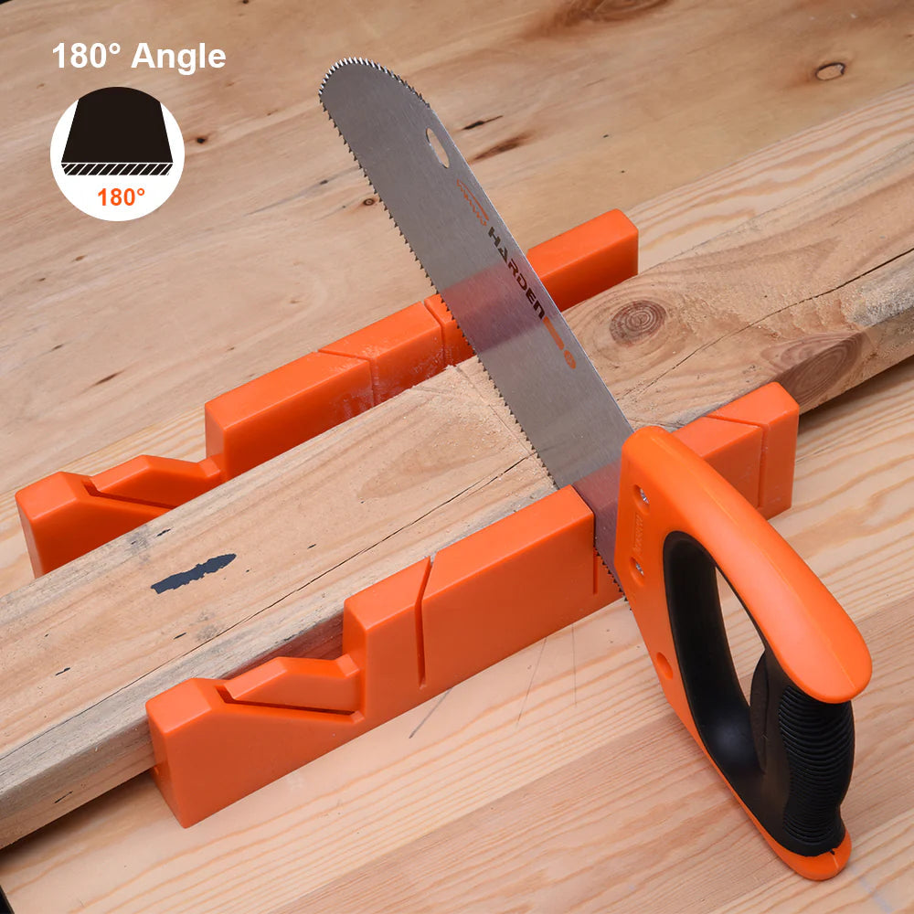 Harden 300x140x70mm Mitre Box With Back Saw Set | 631246 Harden