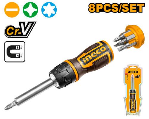 Ingco-8pcs-Ratchet-Screwdriver-Set-Marvi_Sons-1