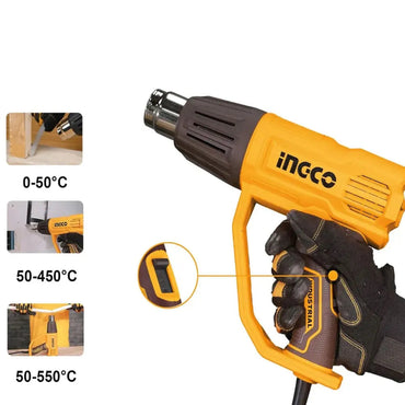 INGCO 2000W Industrial Electric Heat Gun Machine | HG200078 Ingco