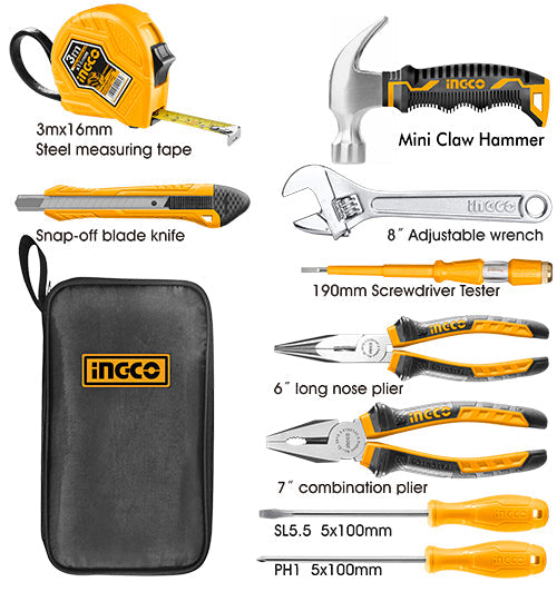 Ingco 9 Pcs Hand Tools Set - HKTH20809 Ingco
