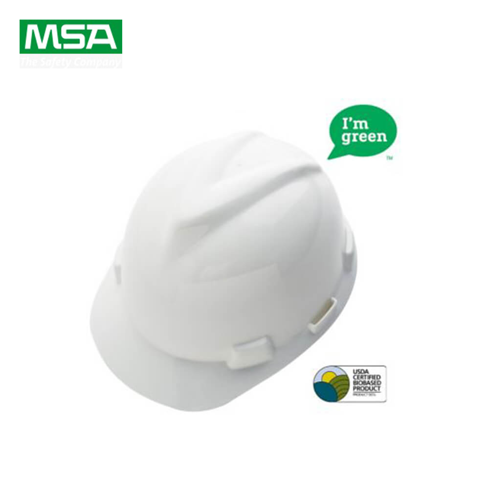 MSA V-Gard Safety Helmet with Wheel Ratchet Non-Ventilated