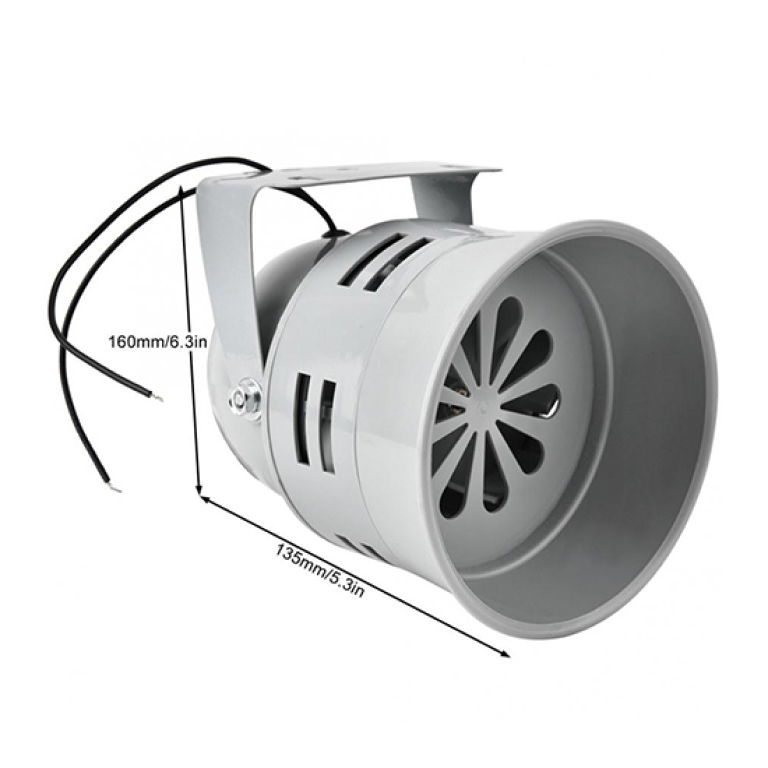 Motor Siren MS-290 - 110dB Industrial Alarm (220V AC)