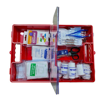 Safety First GKB301 European Standard First Aid Kit for 25 people with Wall Mount