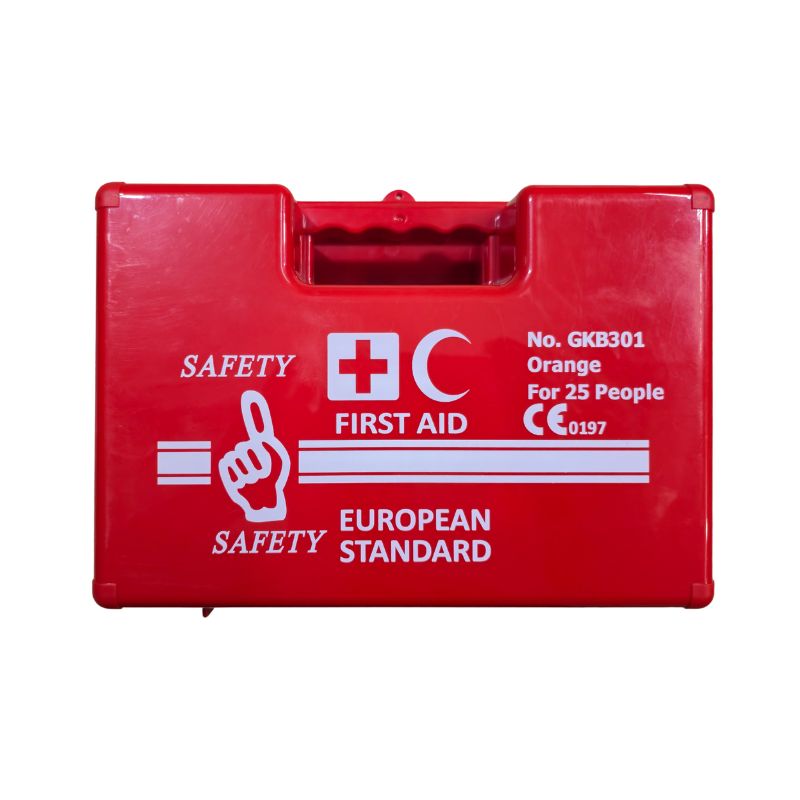 Safety First GKB301 European Standard First Aid Kit for 25 people with Wall Mount