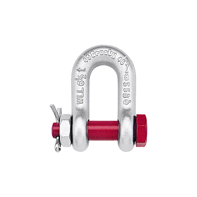 Crosby D Type Bolt Shackle 4 Part - (Nut & Cotter Pin)