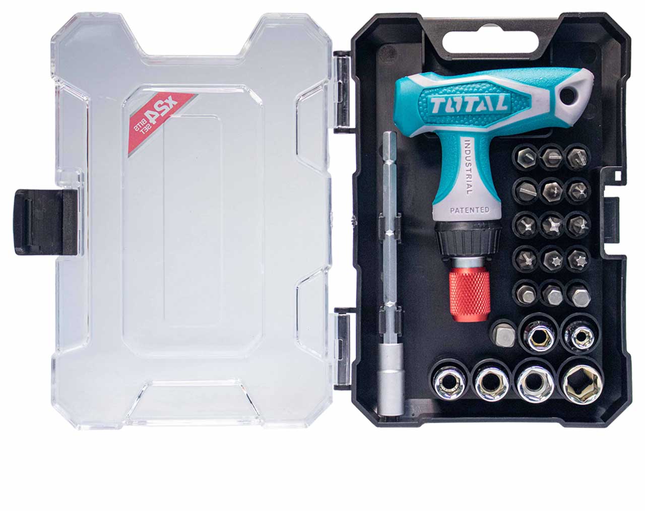 Total 24 Pcs T-Handle Wrench Screwdriver Set TACSD30186 Total