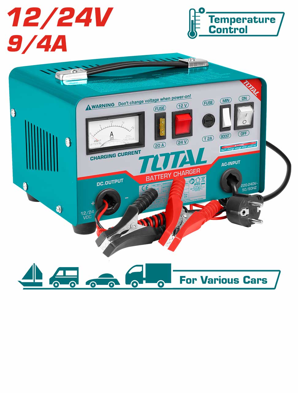 Total Battery Charger TBC1601 Total