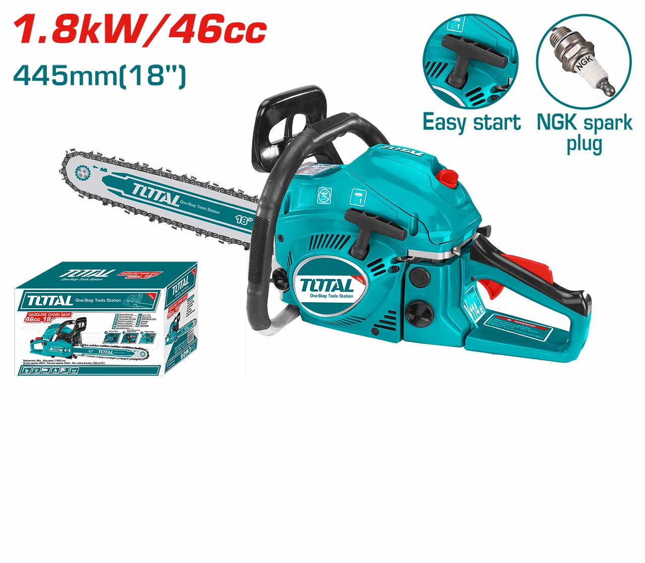 Total Gasoline Chain Saw TG5451811