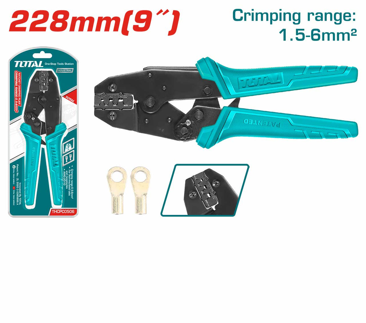 Total Ratchet Crimping Plier THCPL1506 Total
