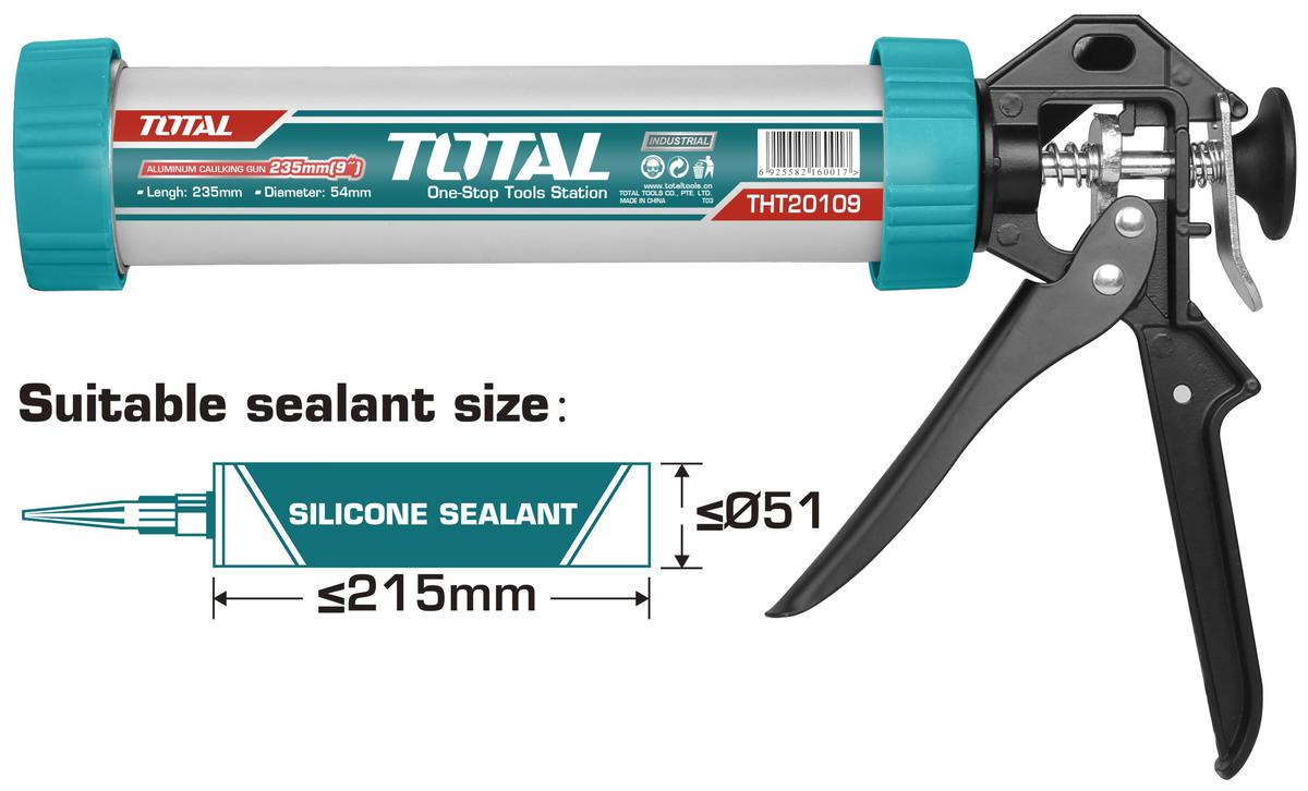 Total Aluminum Caulking Gun THT20109 Total