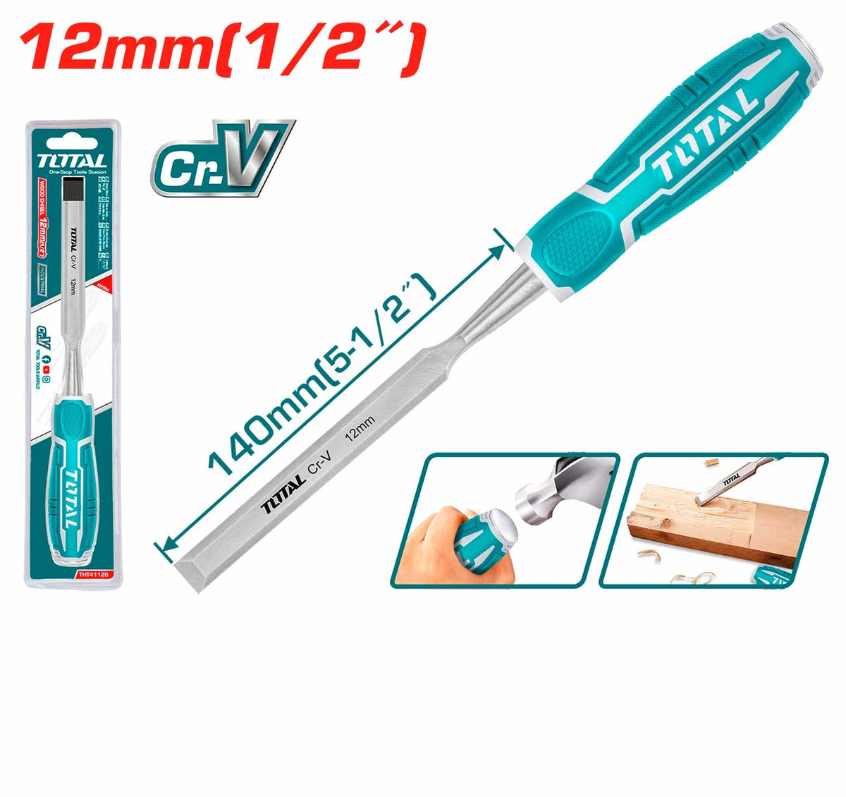 Total Wood Chisel THT41126 Total